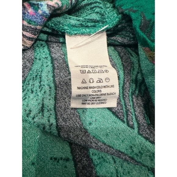 Free People Drift Away Cold Shoulder Tunic /  Mini Dress Size: S Color: Green - Picture 6 of 9